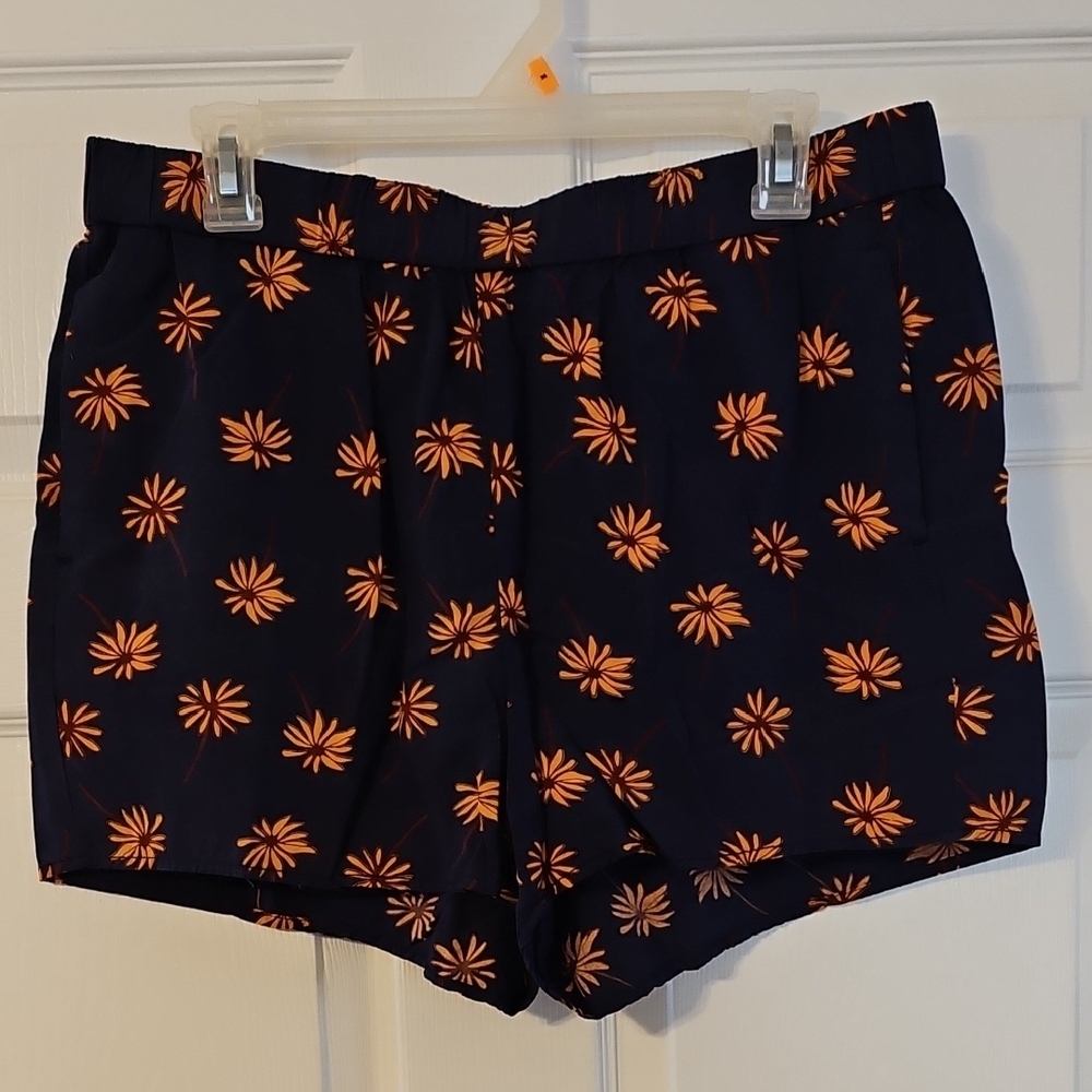 Madewell Purple Floral Vuscose Shorts NWOT